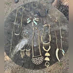 Lucky Brand set of 7 necklaces and 2 sets of earrings